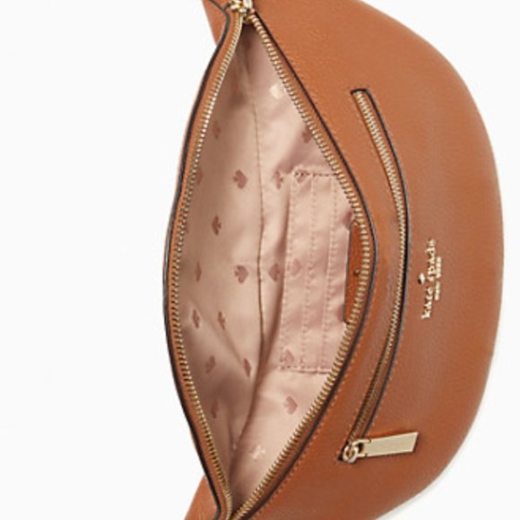 BEAUTIFUL GINGERBREAD GINGER LEATHER BELT BAG WAIST SHOULDER KATE SPADE BROWN main image 7